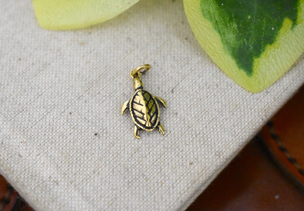 Turtle Tortoise Wildlife 92.5 Sterling Silver Necklace Pendant
