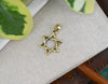 Star of David 92.5 Sterling Silver Pewter Brass Charm Necklace Pendant Jewelry