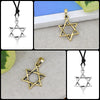 Star of David 92.5 Sterling Silver Pewter Brass Charm Necklace Pendant Jewelry