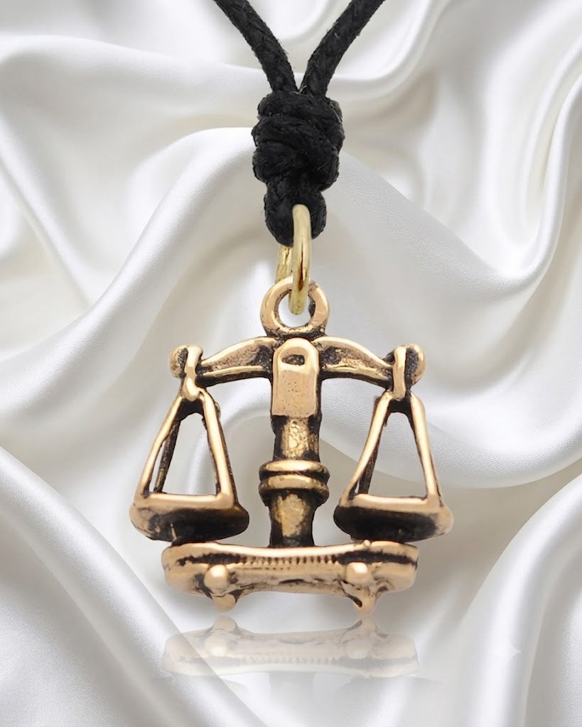 Astrology Gold Brass Sterling Silver Charm Necklace Pendant Horoscope Zodiac