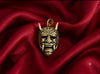 Devil Worshiper Satan Mask 925 Sterling Silver Gold Brass Necklace Jewelry