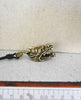 Dragon Head Pendant Sterling Silver Gold Brass Necklace Charm Jewelry