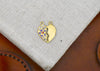 Colorful Love Heart Gold Brass Necklace Pendant Jewelry