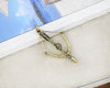 Bow And Arrow Sterling Silver Brass Charm Necklace Pendant Jewelry
