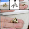 Couple Of Fish 92.5 Sterling Silver Brass Necklace Pendant Marine Melody Jewelry
