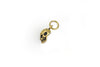 Mini Skull Head 92.5 Sterling Silver Brass Necklace Pendant Jewelry