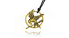 Mocking Bird Gold Brass Charm Necklace Pendant Jewelry