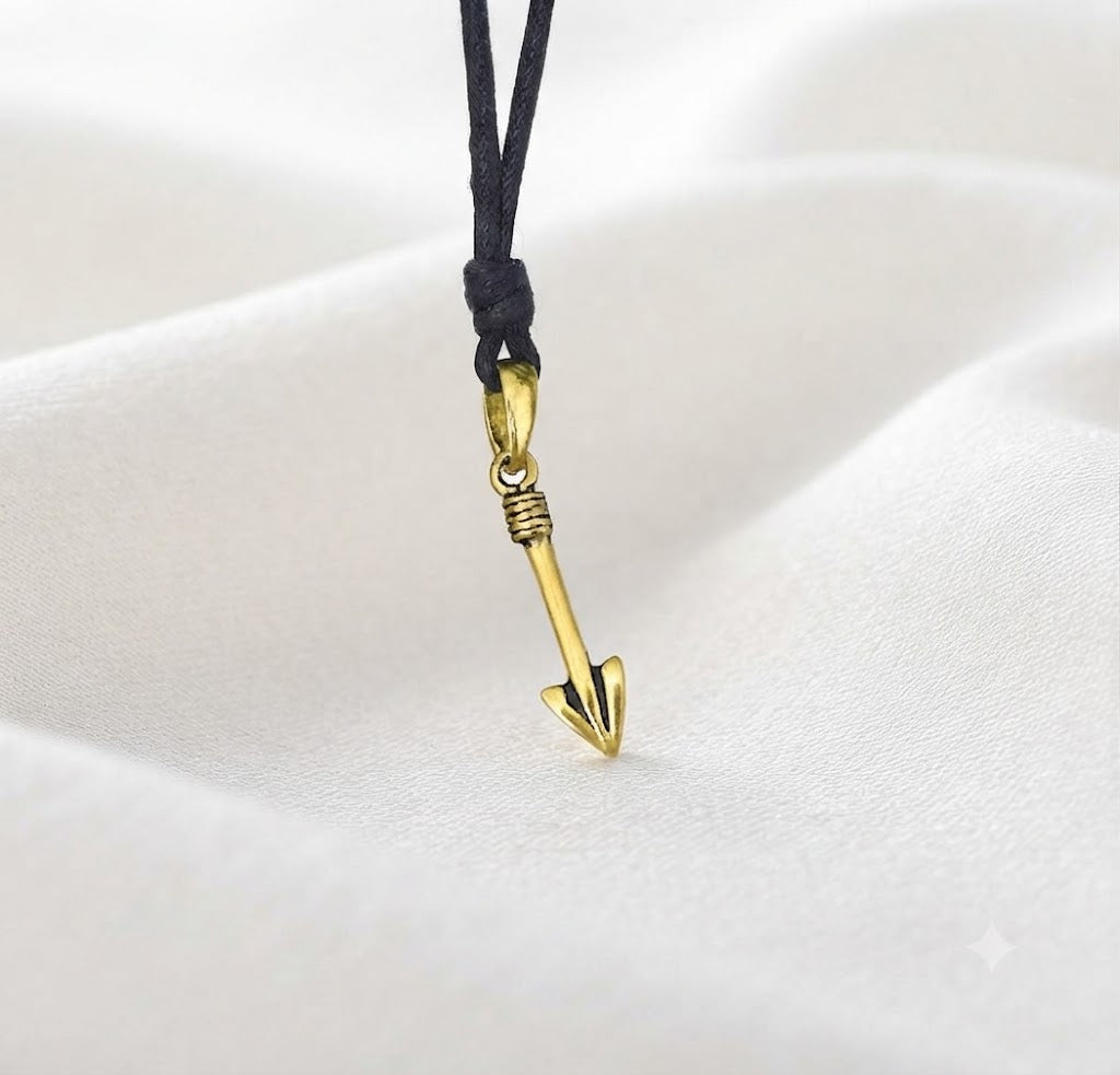 Cute Cupid's Arrow Sterling Silver Brass Charm Necklace Pendant Jewelry