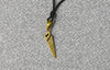 Hand Saw 92.5 Sterling Silver Gold Brass Necklace Pendant Jewelry