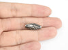 Set Of 2 Metal Beads Silver Color Jewelry Beads For Jewelry Making Bracelet NecklaceDIY Craft