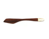 Handcrafted Natural Wooden Butter Knife Cheese Spreader With Golden Mother of Pearl