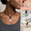 Elegant Multicolor Rhinestone Cross Charm 92.5 Sterling Silver  Necklace Pendant Jewelry