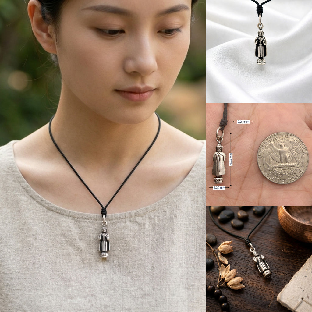 Seven Days Of The Week Buddha Sterling-silver Pewter Brass Charm Necklace Pendant Jewelry