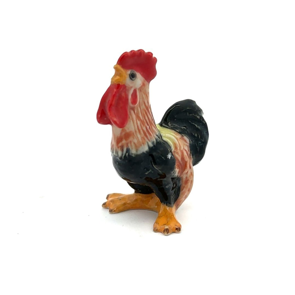 Hen & Rooster Ceramic Chicken Figurine Delightful Decorative Collectible Home Decor