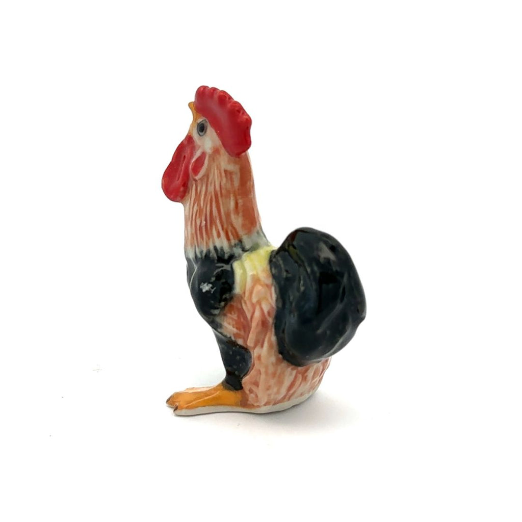 Hen & Rooster Ceramic Chicken Figurine Delightful Decorative Collectible Home Decor