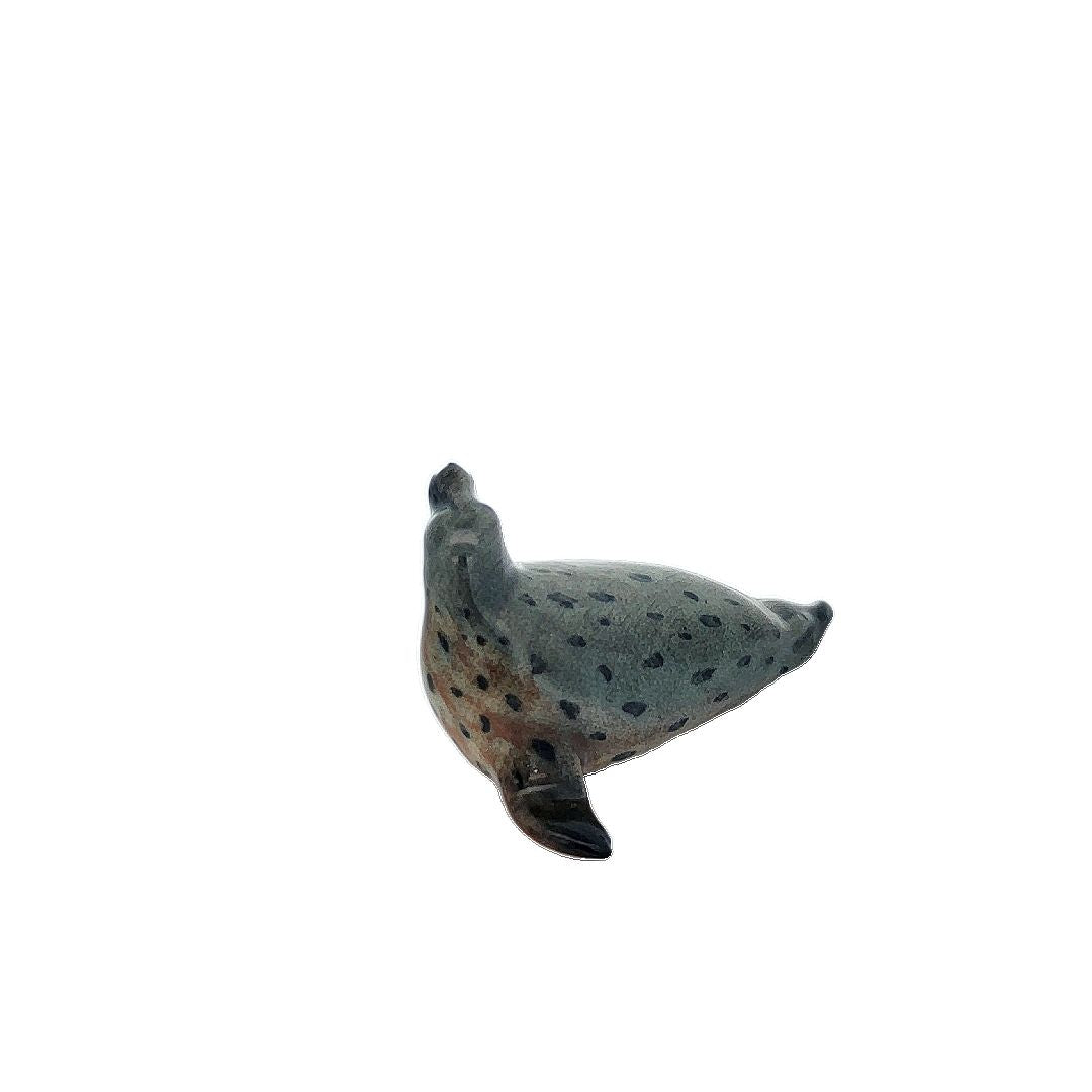 Seal Sea Dog Ceramic Figurines Ocean Animal Miniature Porcelin Collectible Decor