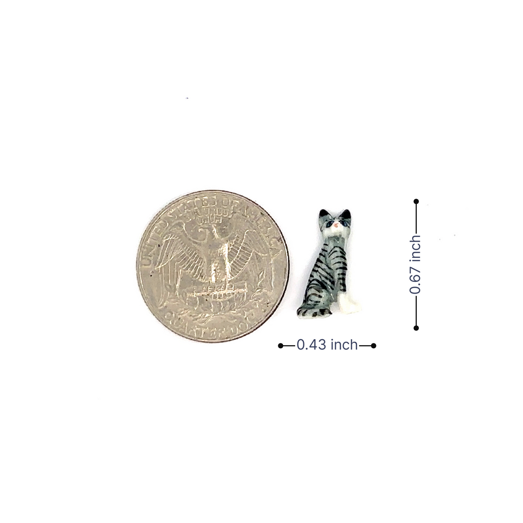 Adorable Mini Ceramic Animal Figurine – Porcelain Miniature Collectible Decor