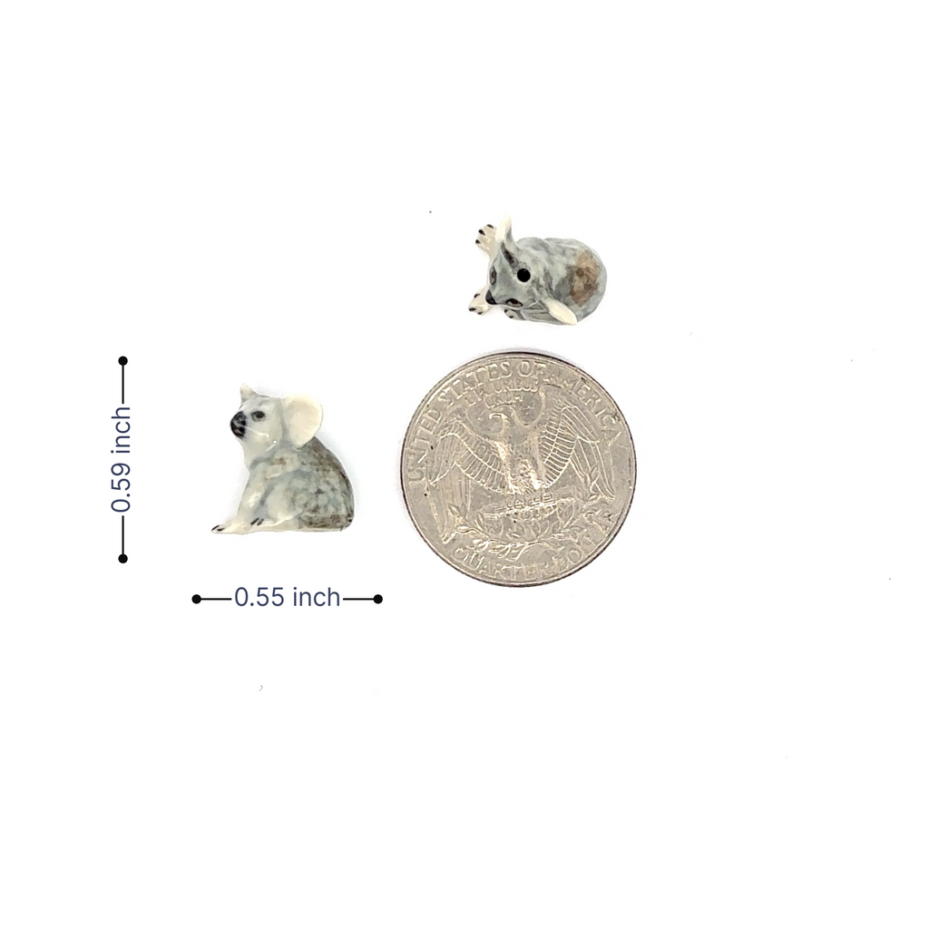 Adorable Mini Ceramic Animal Figurine – Porcelain Miniature Collectible Decor