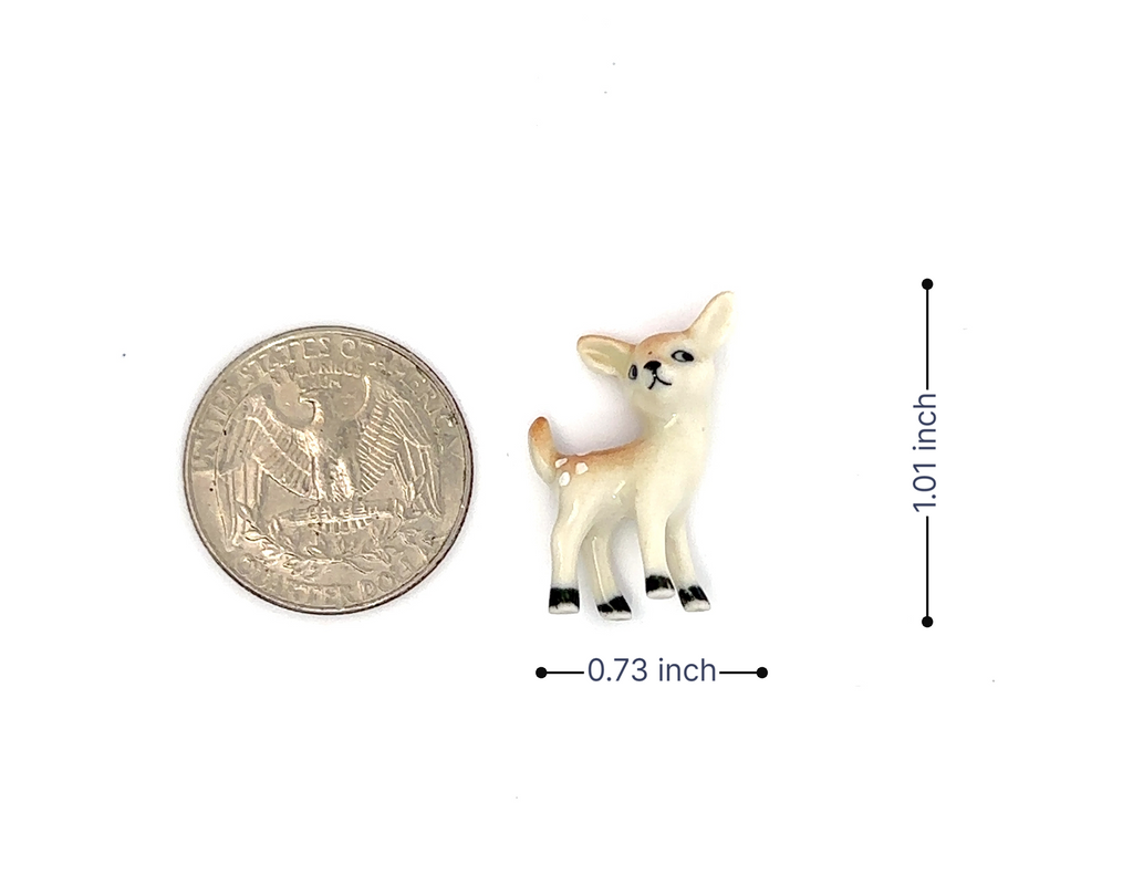 Adorable Mini Ceramic Animal Figurine – Porcelain Miniature Collectible Decor