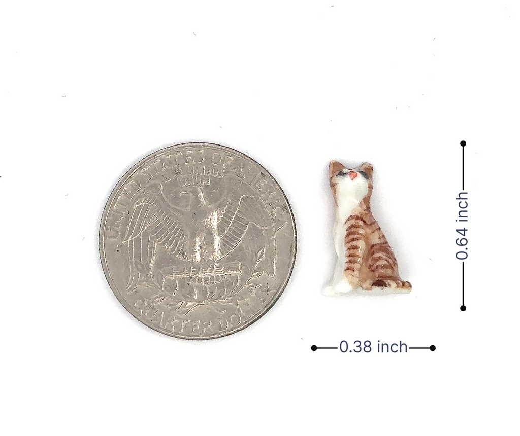Adorable Mini Ceramic Animal Figurine – Porcelain Miniature Collectible Decor