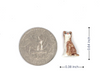 Adorable Mini Ceramic Animal Figurine – Porcelain Miniature Collectible Decor