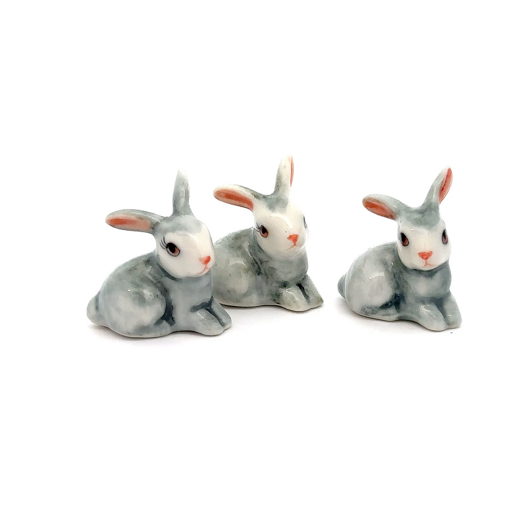 Adorable Mini Ceramic Animal Figurine – Porcelain Miniature Collectible Decor