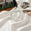 Lovely White Heart 95.2 Sterling Silver Charm Necklace Pendant Jewelry