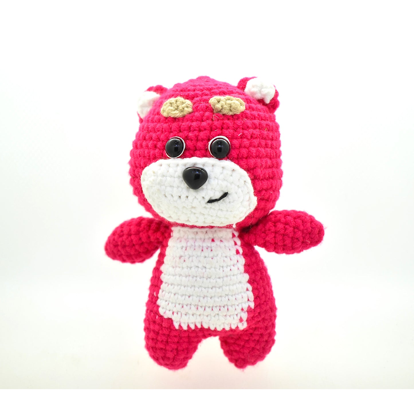 Disney Toy Story Lotso Bear Handmade Amigurumi Stuffed Toy Knit Crochet Doll VAC