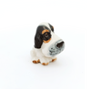 Cocker Spaniel Dog Big Head Ceramic Figurine Hand Painted Miniature Collectible Statue