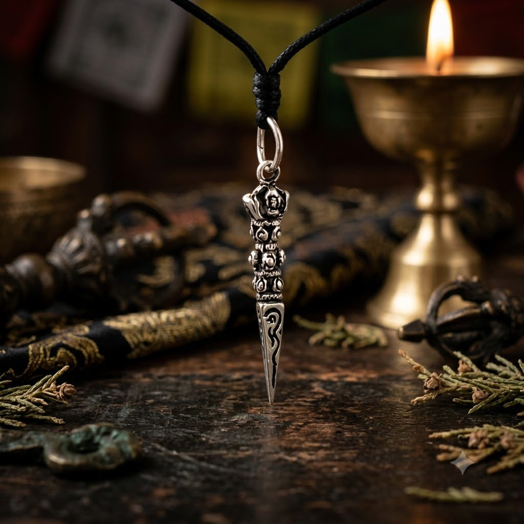 New Tibet Amulet 92.5 Sterling Silver Gold Brass  Necklace Pendant Jewelry