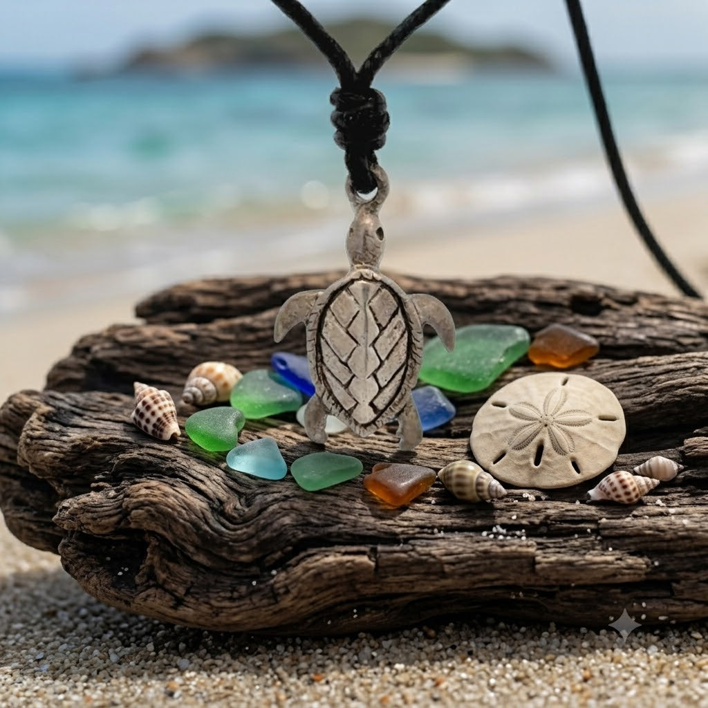 Turtle Tortoise Wildlife 92.5 Sterling Silver Gold Brass Necklace Pendant