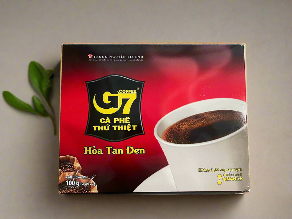 Trung Nguyen G7 Instant Pure Black Coffee - 15 Bags x 2g/ 50 Bags x 2g Grams VietsWay Seller