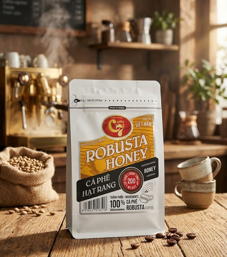 Golden Weasel Vietnamese Coffee Pure Beans Coffee Arabica Robusta Moka & Luwak 500G