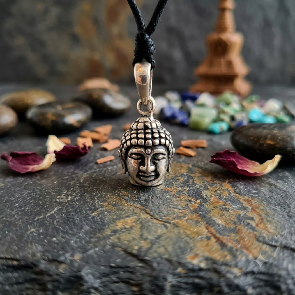 Unique Buddha Sterling-silver Pewter Brass Charm Necklace Pendant Jewelry