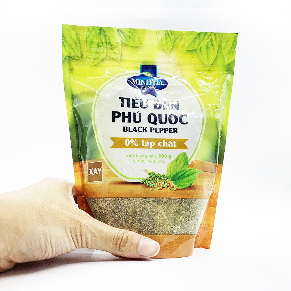 Minh Ha Foods Phu Quoc Black & White Pepper - Vietnamese Traditional Spices