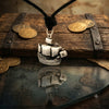 Galleon Pirate Ship Seafarer's Nautical Sailing 92.5 Sterling Silver Charm Necklace Pendant Jewelry