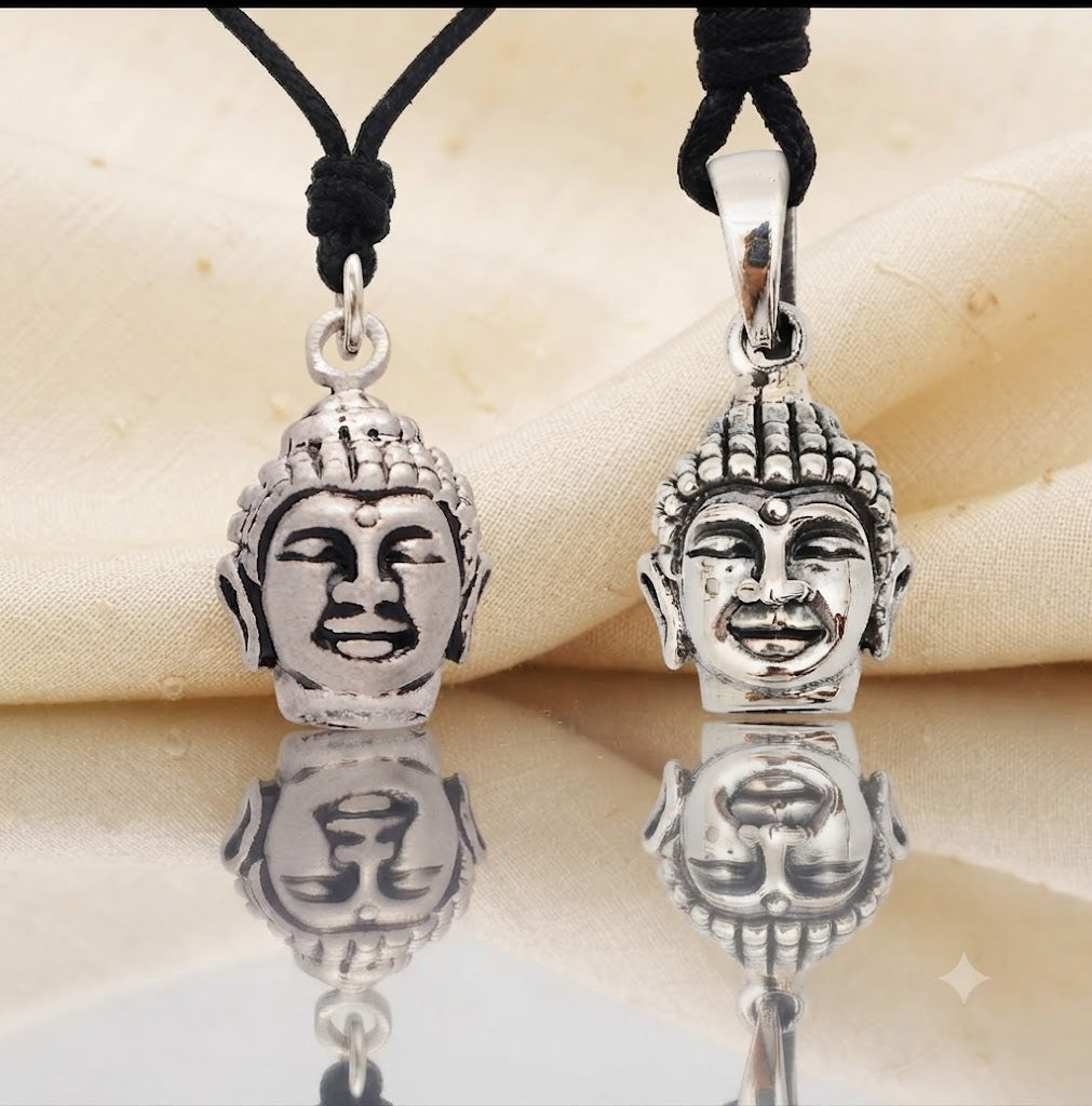 Unique Buddha Sterling-silver Pewter Brass Charm Necklace Pendant Jewelry