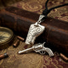 925 Sterling Silver Gun & Scabbard Holster Pendant