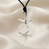 Cute Starfish  92.5 Sterling Silver Charm Necklace Pendant Jewelry