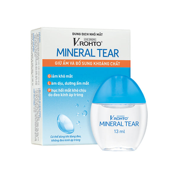 V.Rohto Mineral Tear - Advanced Eye Drops for Tear Regeneration, Moisturization & Dry Eye Relief