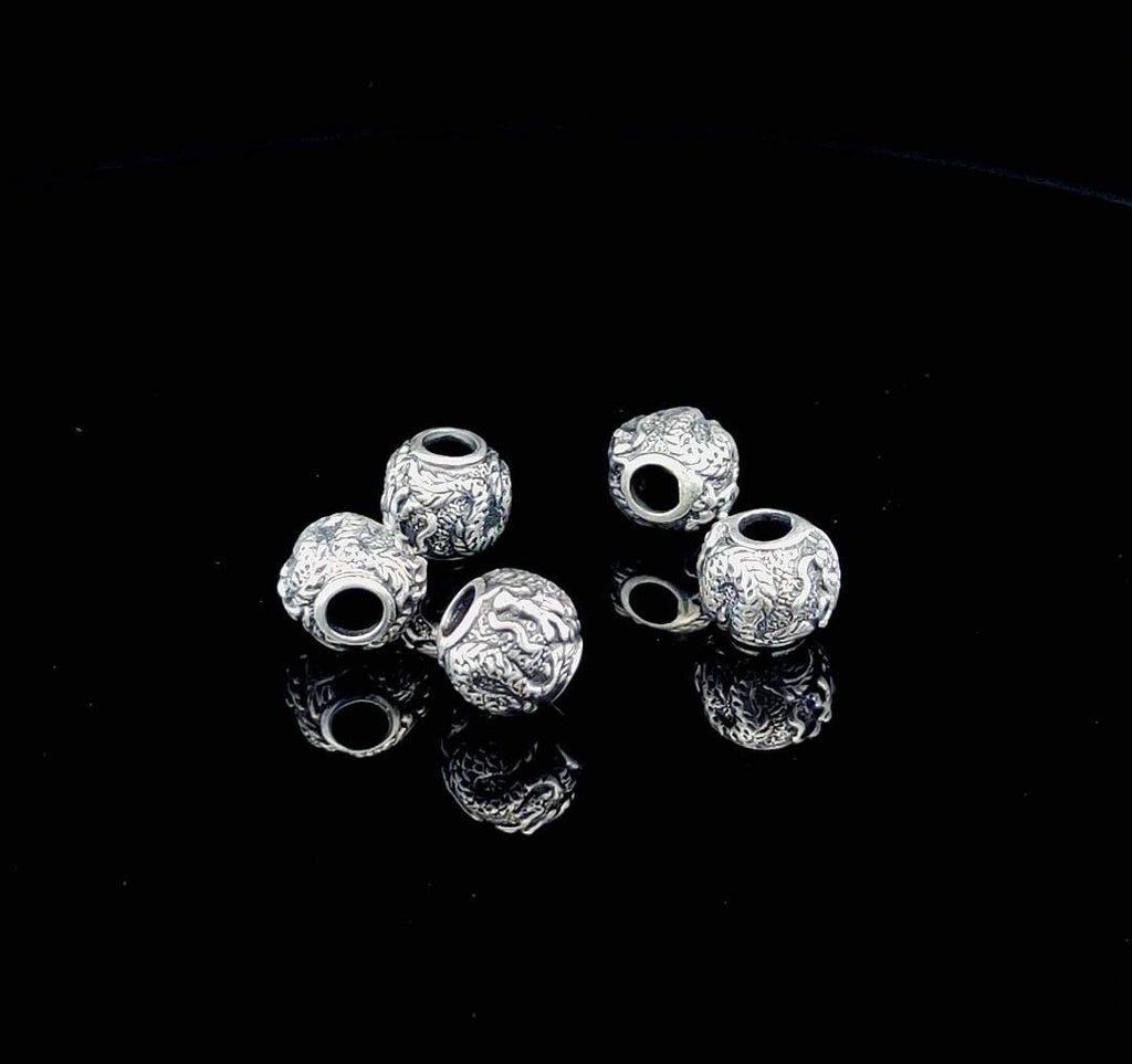 925 Sterling Silver Medium Beads For Bracelet Necklace Jewelry Making Supplies