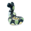 Handmade Miniatures Ceramic Green-spotted Snake Figurine Animals Decor/Animal Collection
