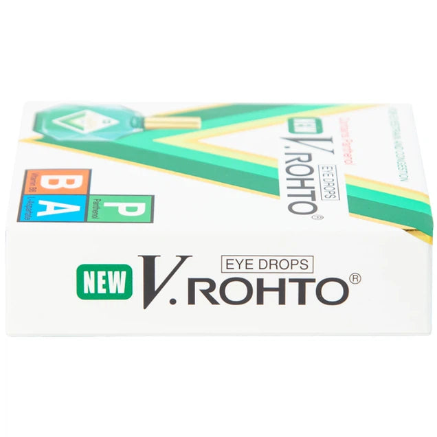NEW V.Rohto Eye Relief Drops for Eyestrain, Congestion, Redness & Fatigue 13ml