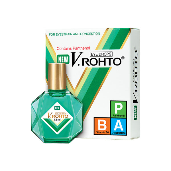 NEW V.Rohto Eye Relief Drops for Eyestrain, Congestion, Redness & Fati ...