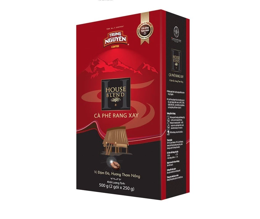 Trung Nguyên House Blend Coffee 500g – Premium Vietnamese Ground Coffee for Phin Brewing