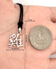 Zodiac Chinese Text Sterling Silver Charm Necklace Pendant Jewelry (Copy)