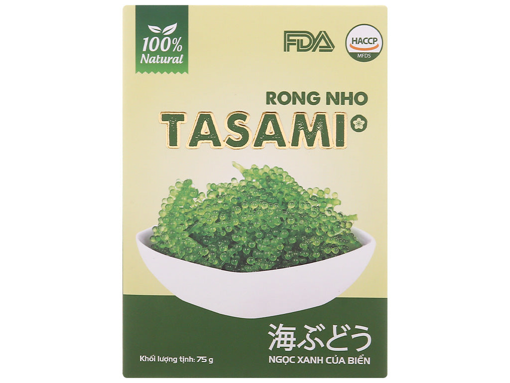 Tasami Seagrapes Wasabi Soybean Sauce 75g x 1 box | 100% Natural