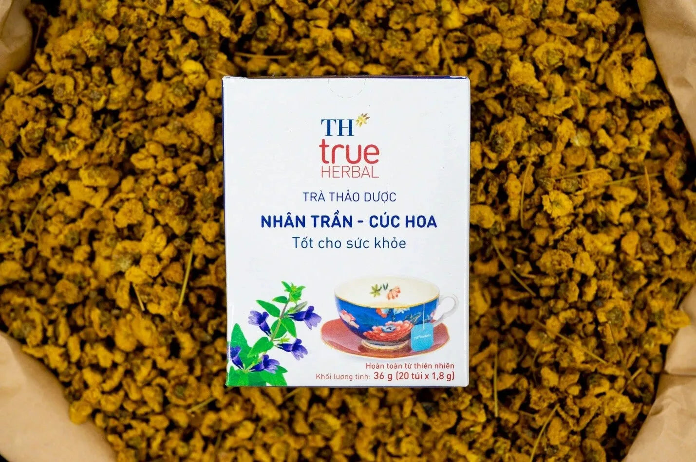 TH True Mart Vietnamese Herbal Tea 20 bags x 1.8g Healthy Fragrant Sleep Well