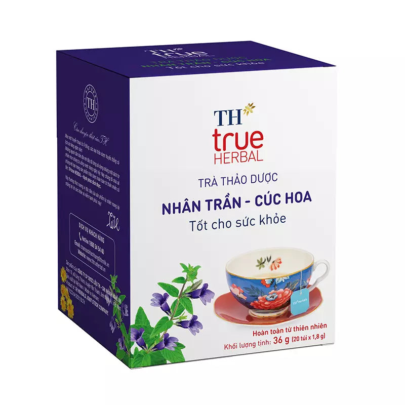 TH True Mart Vietnamese Herbal Tea 20 bags x 1.8g Healthy Fragrant Sleep Well