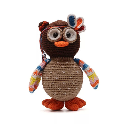 Cute Giraffe Handmade Amigurumi Stuffed Toy Knit Crochet Doll VAC